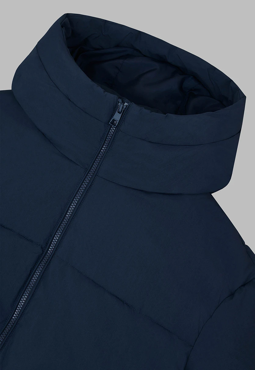 Утепленное стеганое пальто с капюшоном, Модель FWF11079, Фото №7