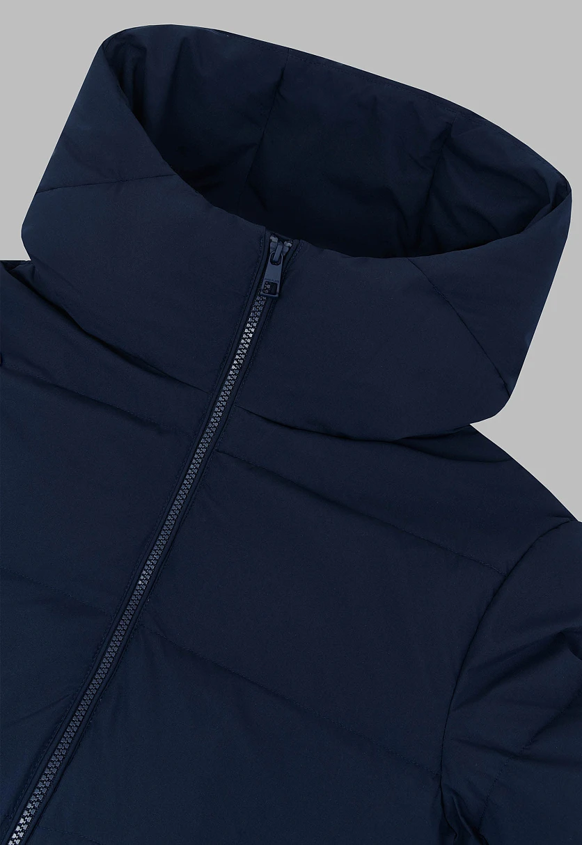 Длинный пуховик с натуральным пухом, Модель FWF11088, Фото №6