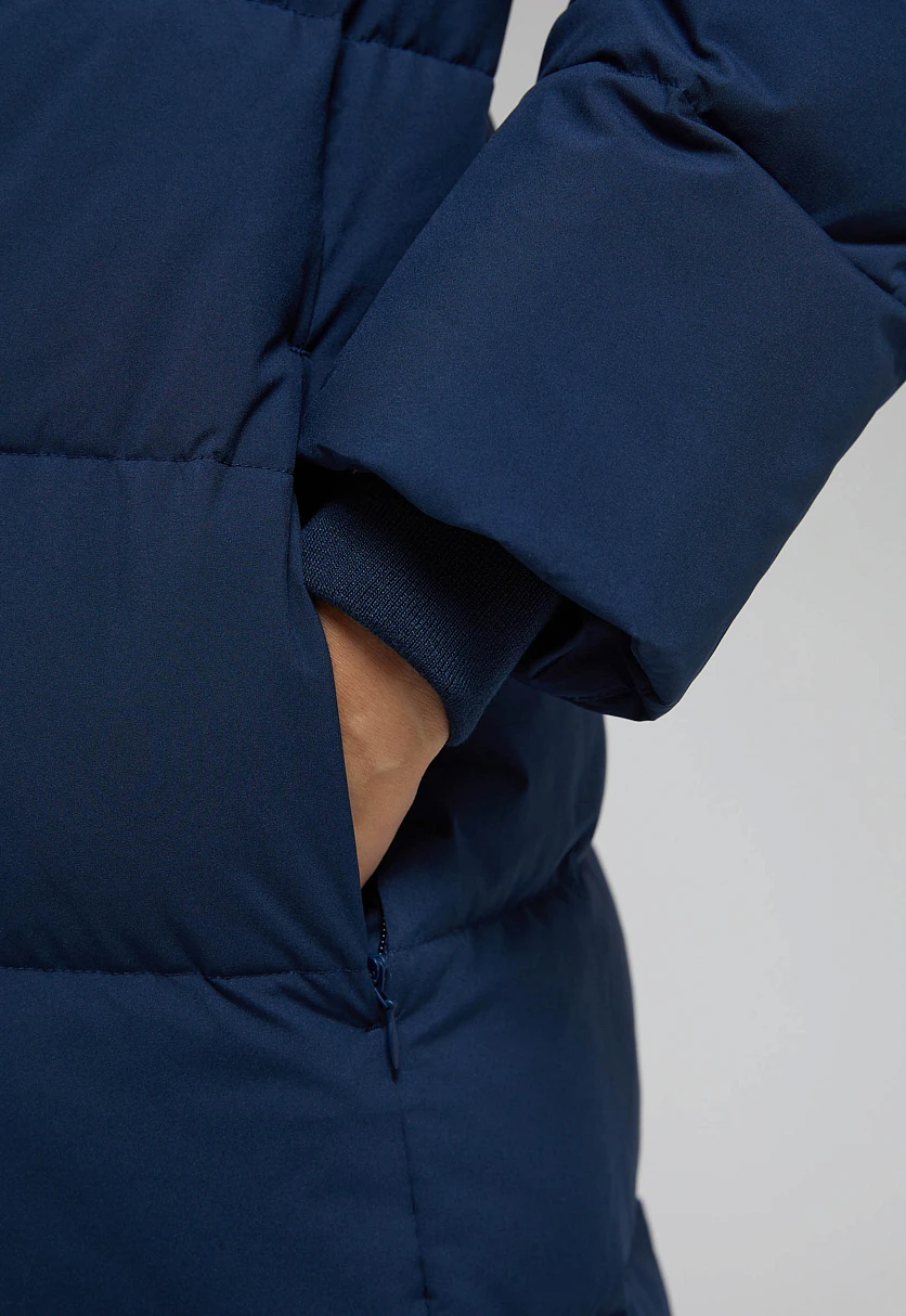 Длинный пуховик с натуральным пухом, Модель FWF11088, Фото №6