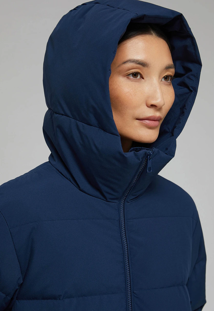 Длинный пуховик с натуральным пухом, Модель FWF11088, Фото №10