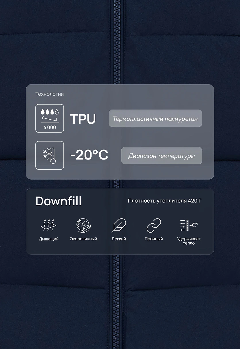 Утепленное полупальто с капюшоном, Модель FWF11091, Фото №7