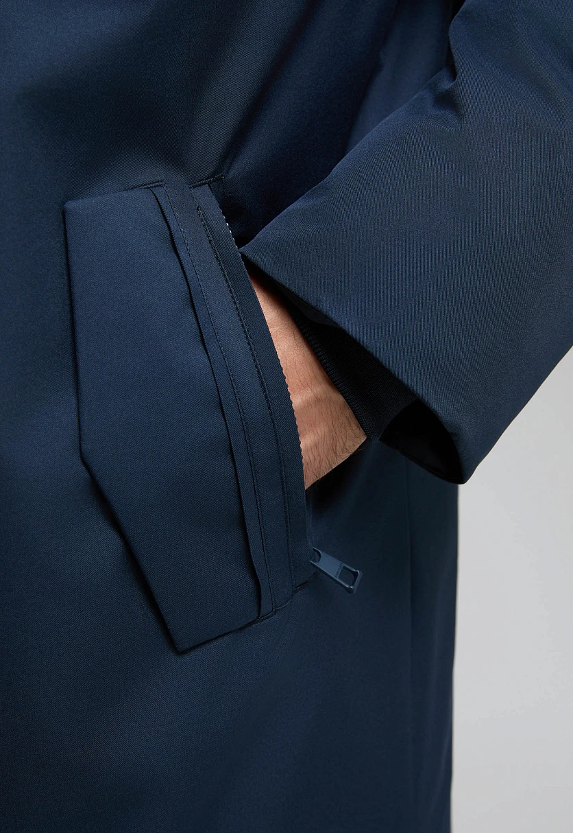 Длинный пуховик с натуральным пухом, Модель FWF21023, Фото №8