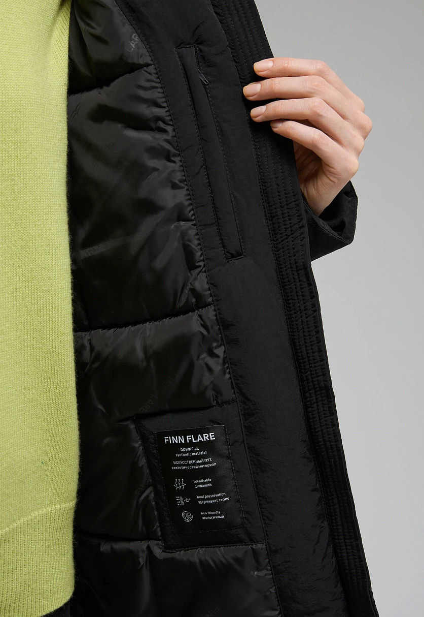 Утепленная куртка с капюшоном, Модель FWF11007, Фото №11