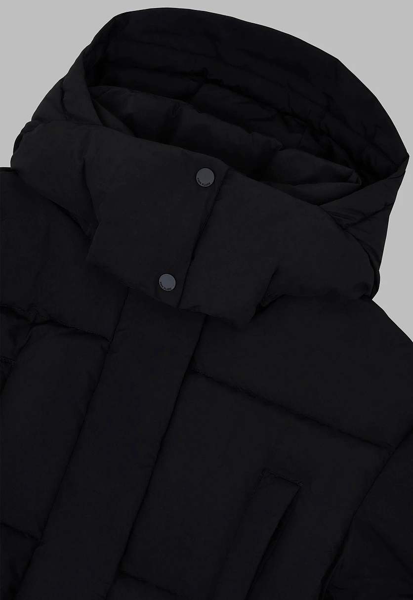 Удлиненный пуховик с натуральным пухом, Модель FWF11012, Фото №7