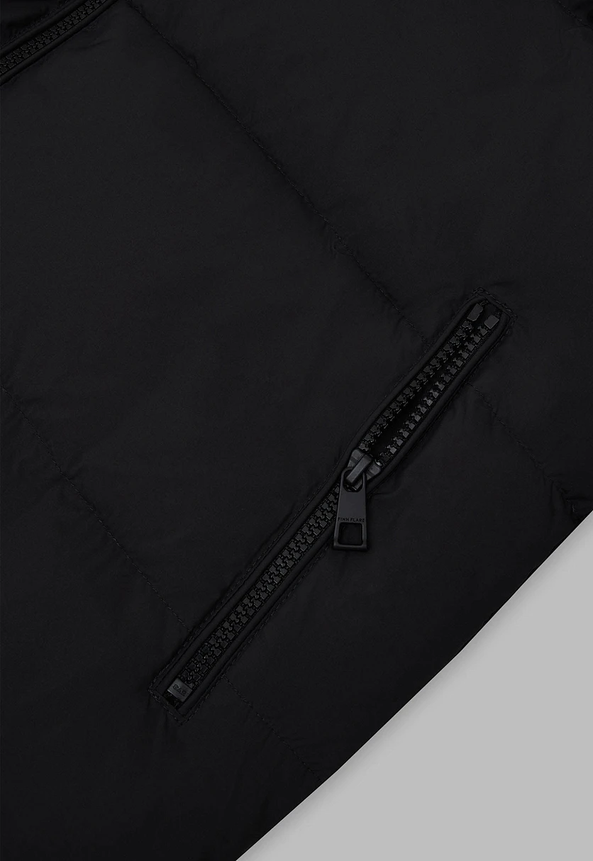 Пуховик с капюшоном и опушкой из натурального меха, Модель FWF11032, Фото №8