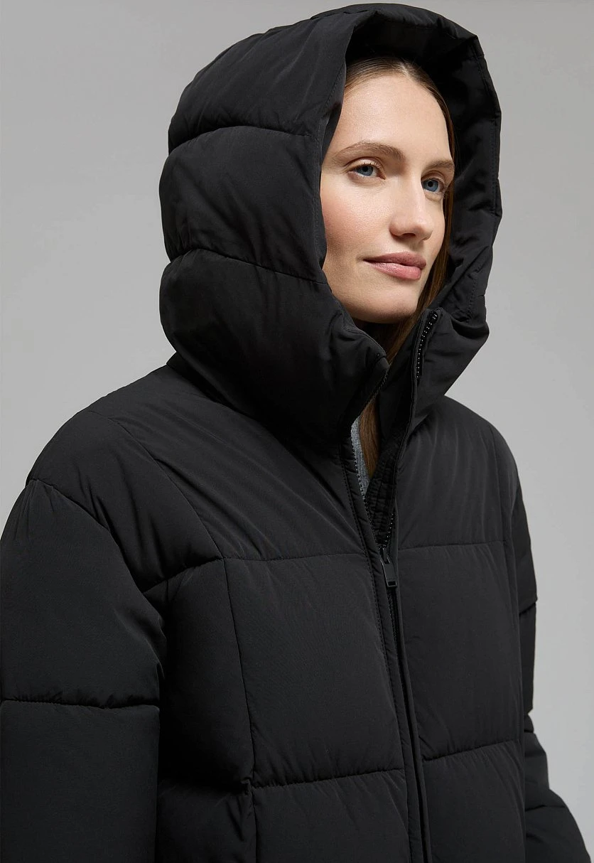 Длинный пуховик с капюшоном, Модель FWF11084, Фото №9