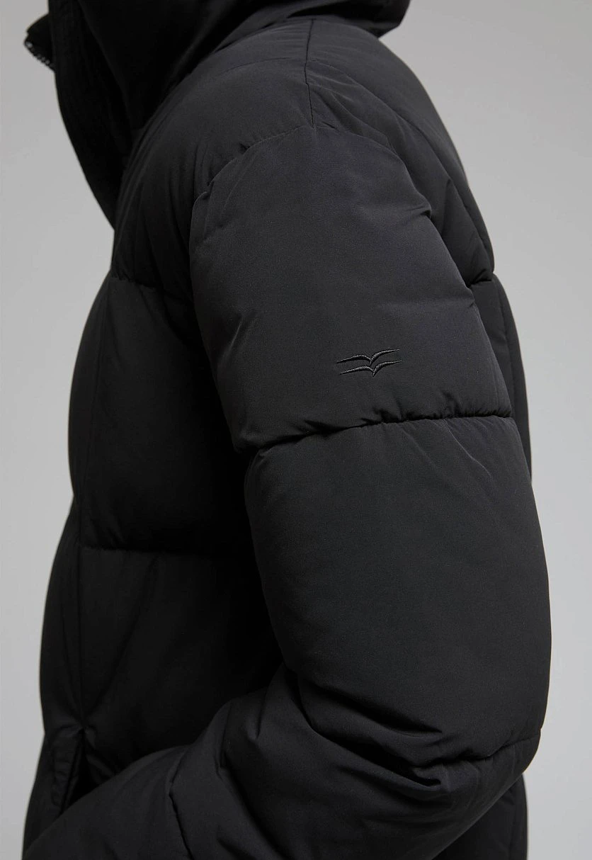 Длинный пуховик с капюшоном, Модель FWF11084, Фото №10