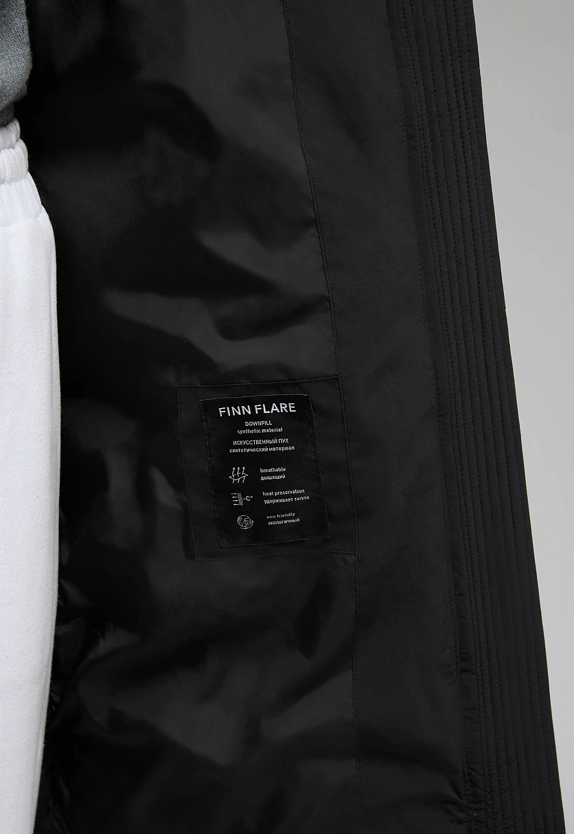 Длинный пуховик с капюшоном, Модель FWF11084, Фото №8