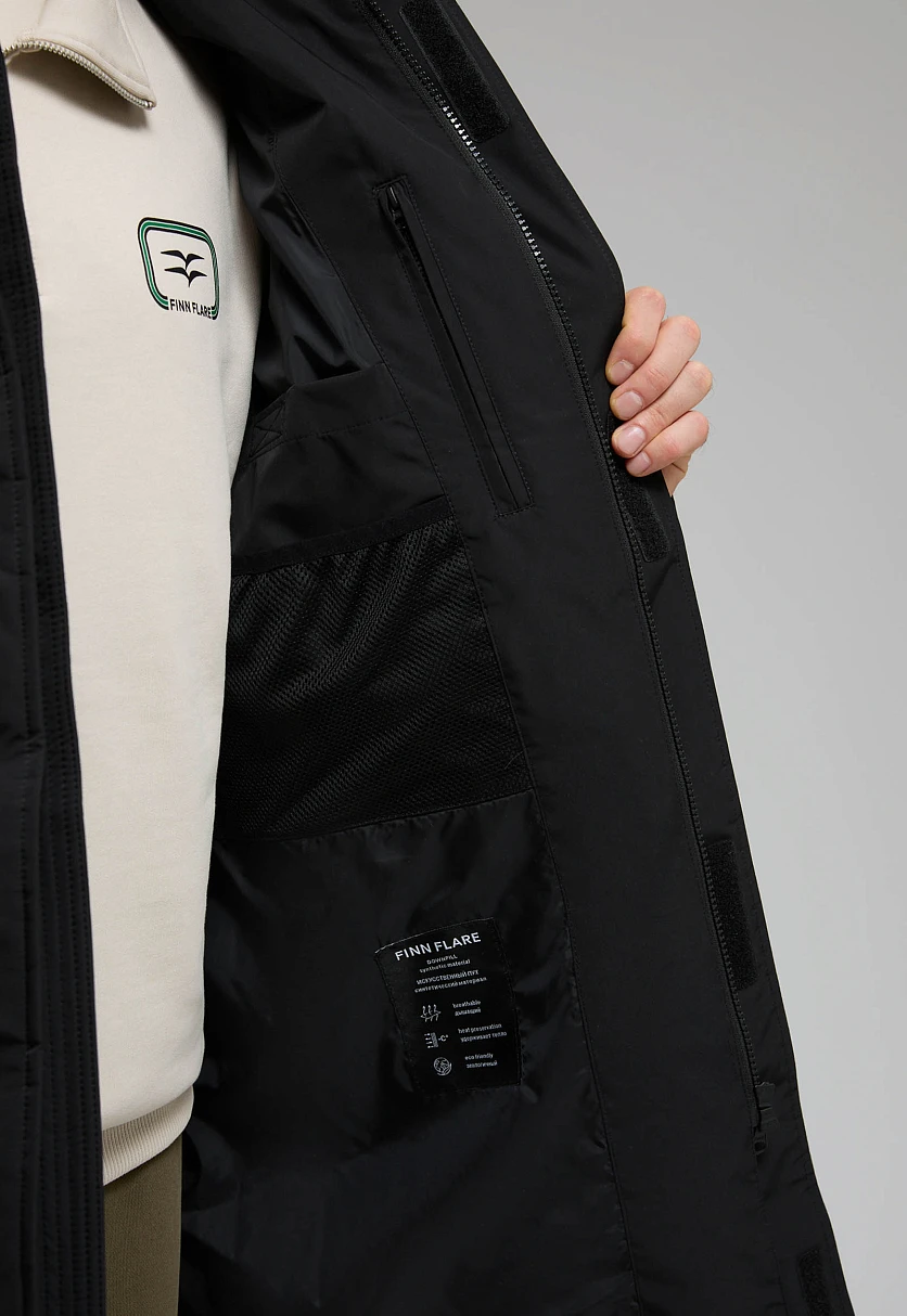 Утепленная куртка с капюшоном, Модель FWF21009, Фото №8