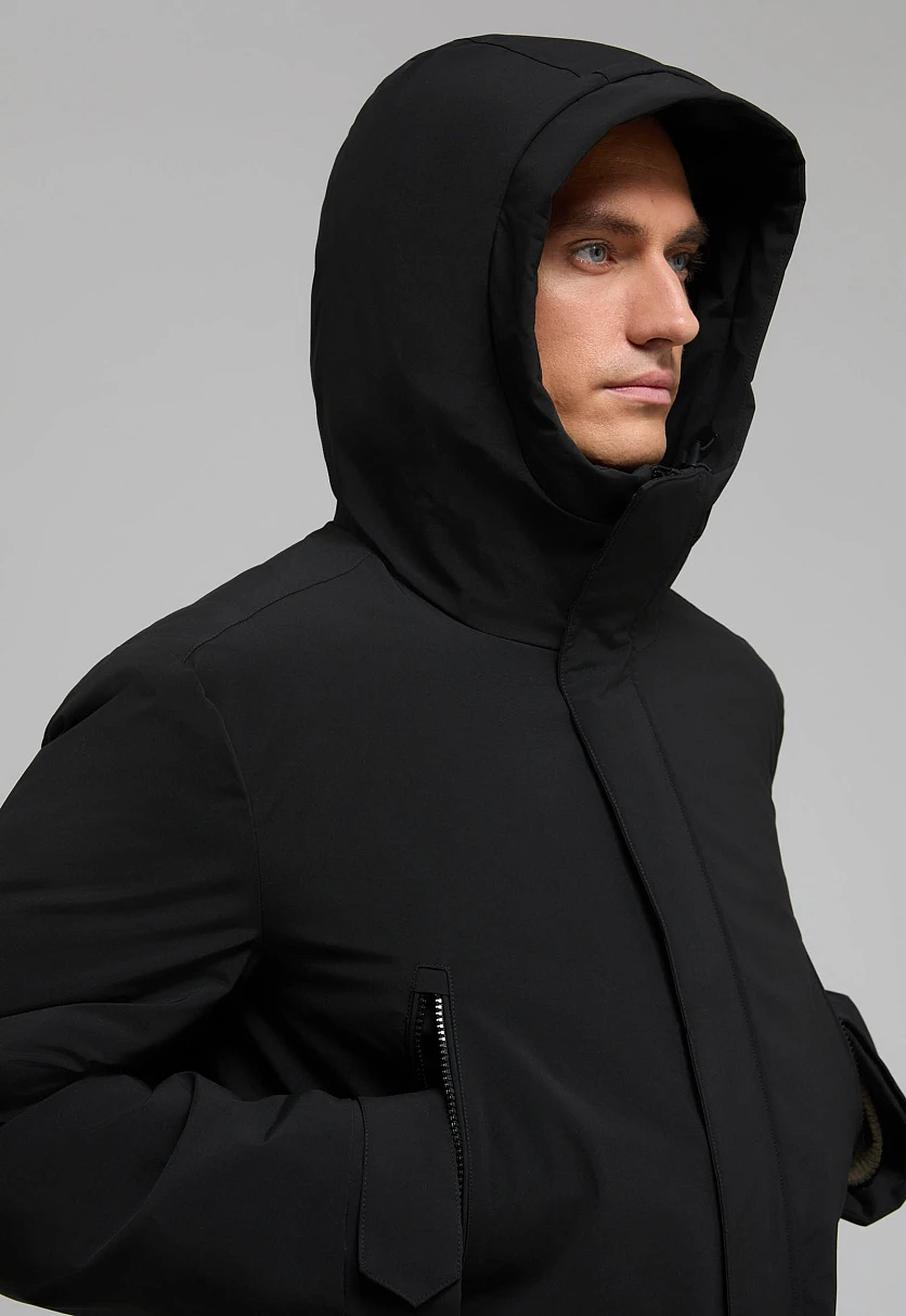 Утепленная парка с капюшоном, Модель FWF21010, Фото №5