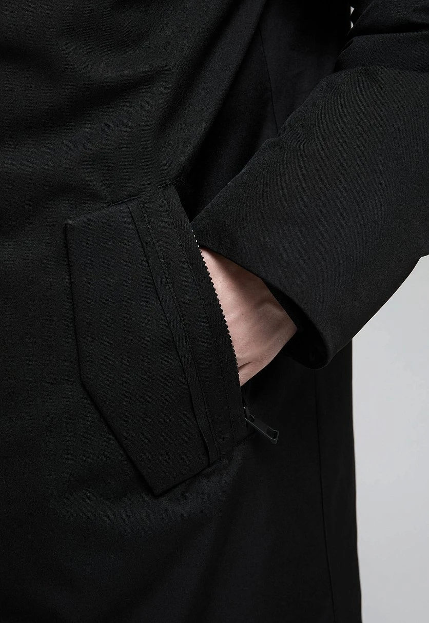 Длинный пуховик с натуральным пухом, Модель FWF21023, Фото №8