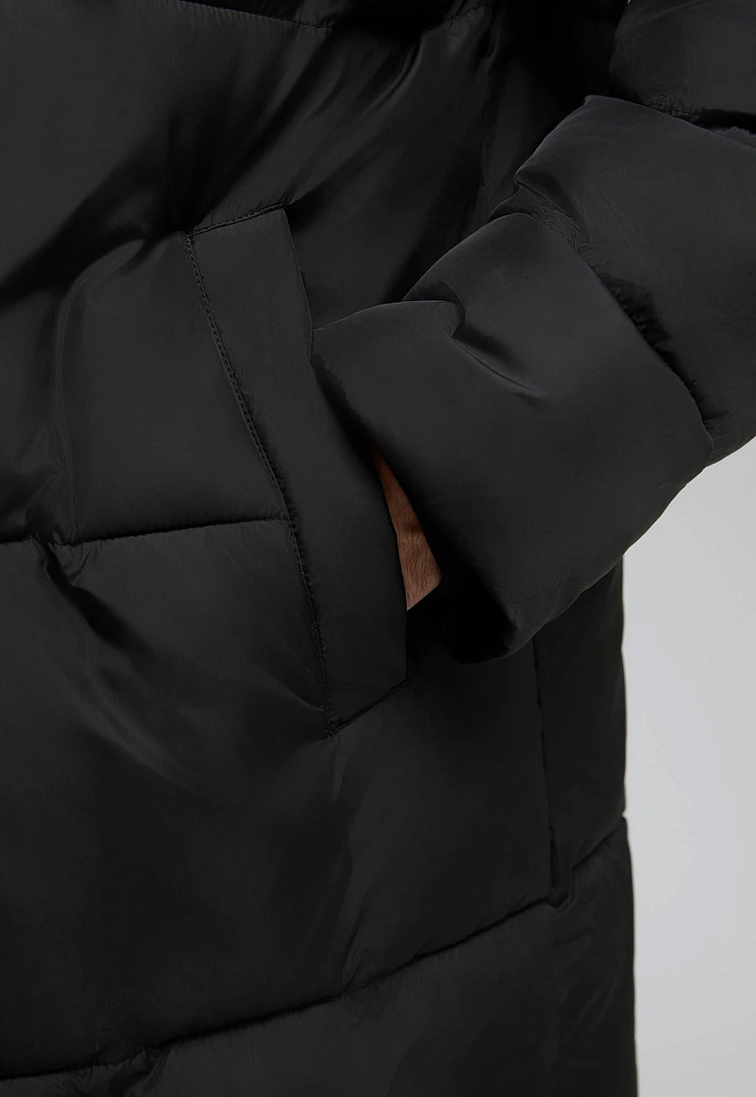 Стеганая куртка с капюшоном и меховой опушкой, Модель FWF21035, Фото №5