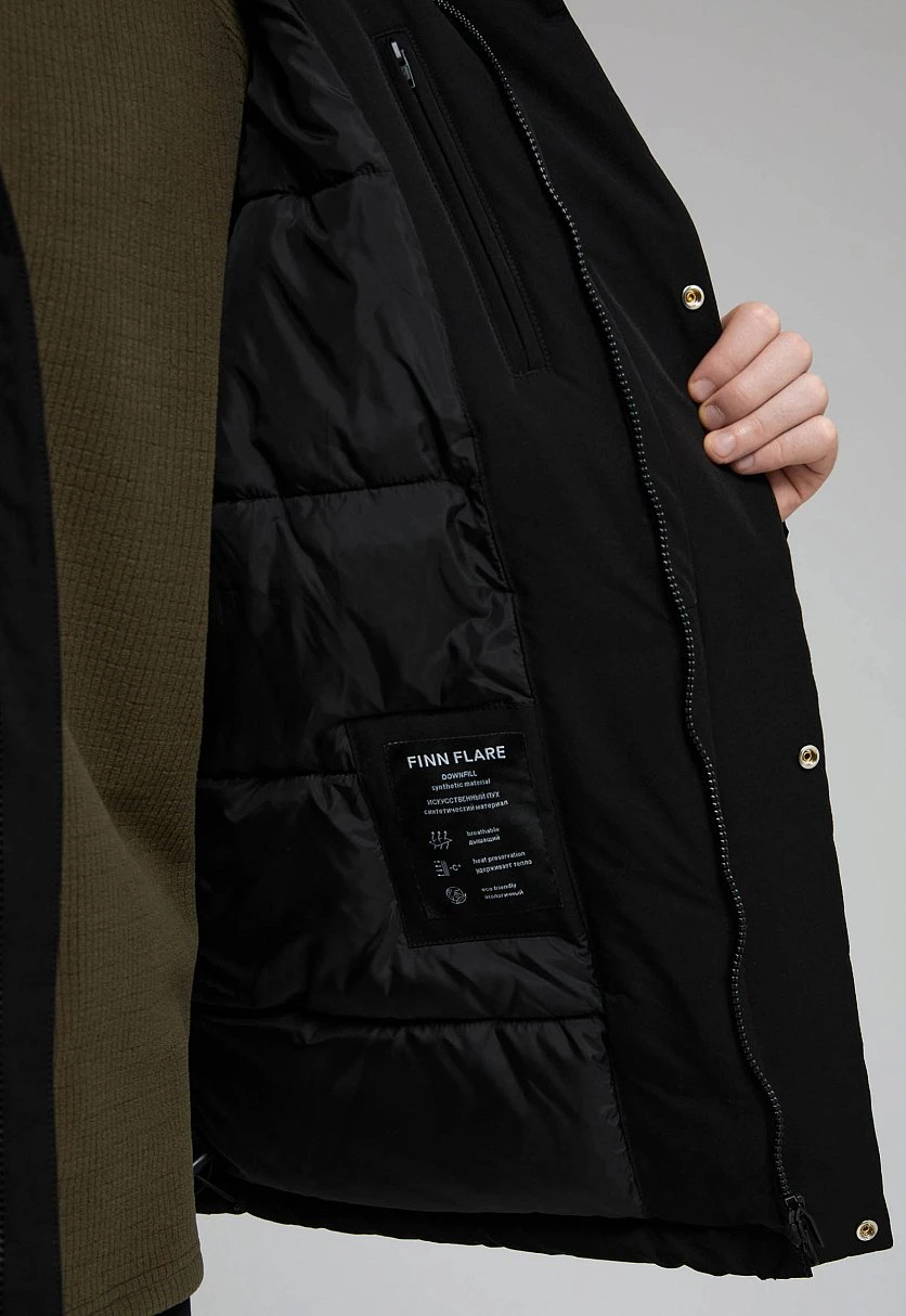 Утепленная куртка с капюшоном, Модель FWF21062, Фото №9