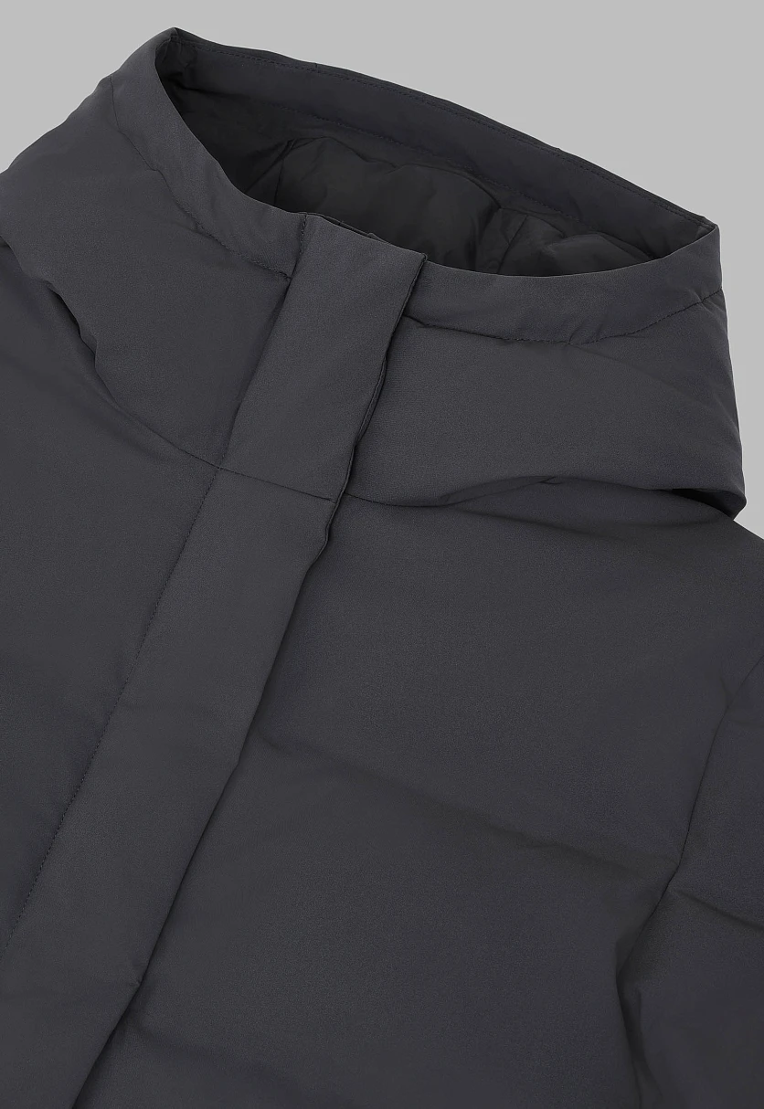 Длинный пуховик с натуральным пухом, Модель FWF11086, Фото №7