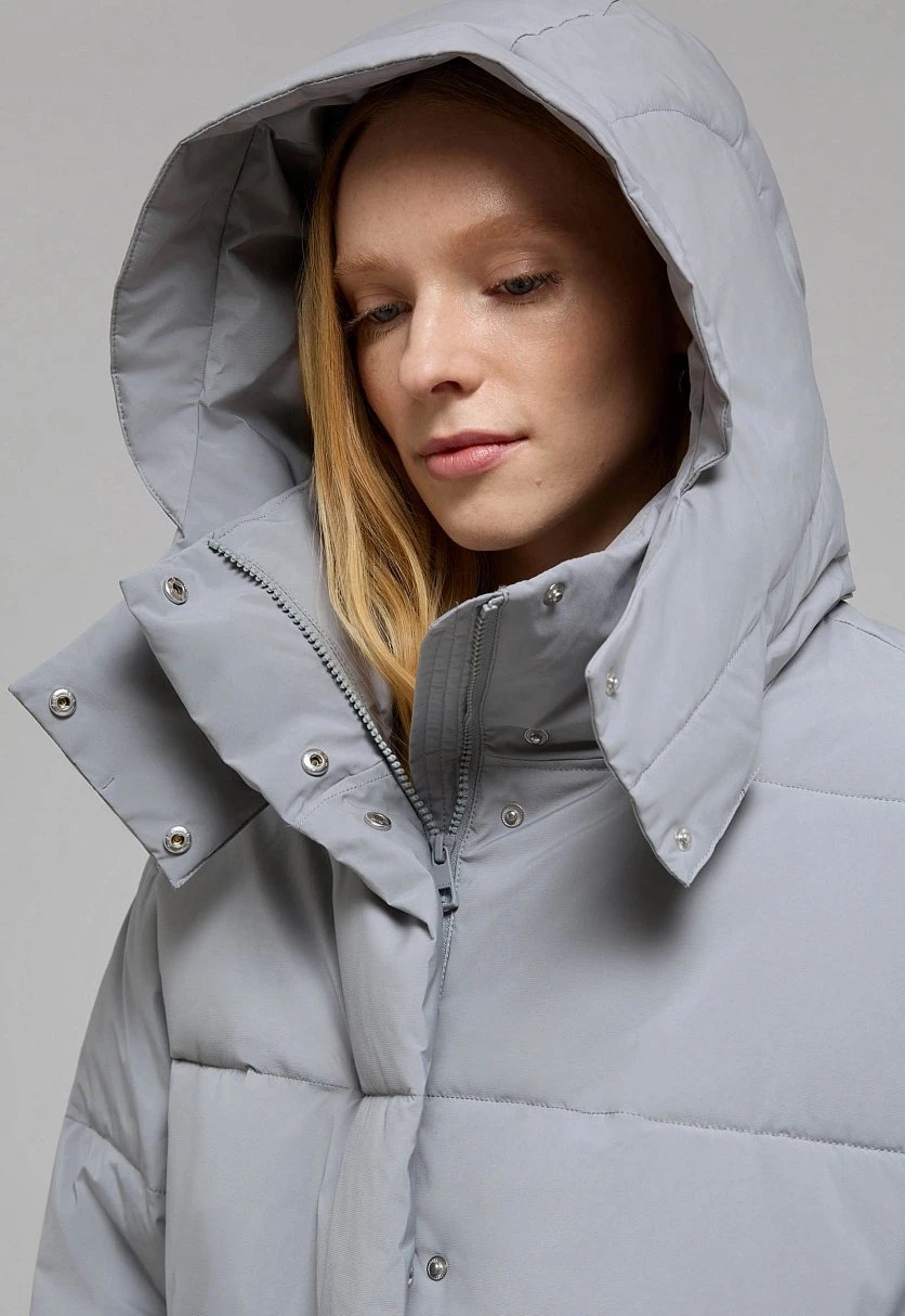 Куртка oversize силуэта с капюшоном, Модель FWF11048, Фото №10