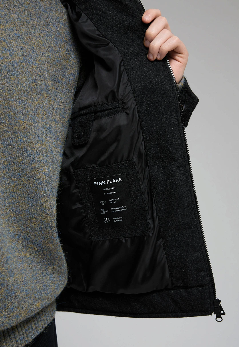 Пуховик с натуральным пухом, Модель FWF21064, Фото №7