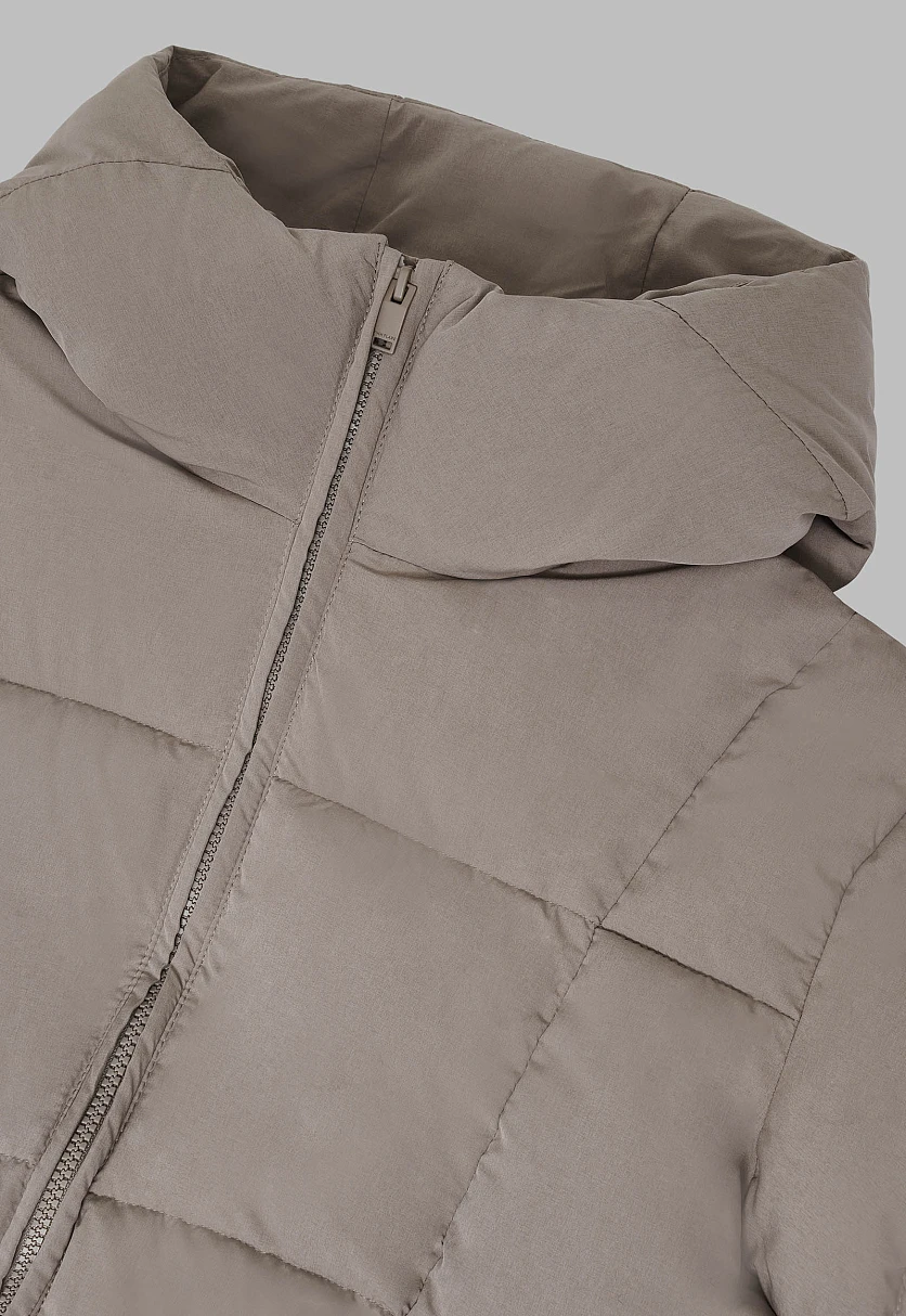 Длинный пуховик с капюшоном, Модель FWF11084, Фото №5