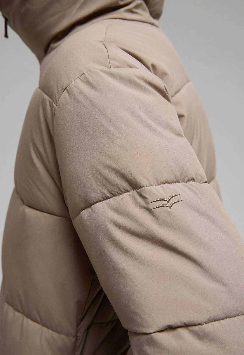 Утепленное полупальто с капюшоном, Модель FWF11091, Фото №7