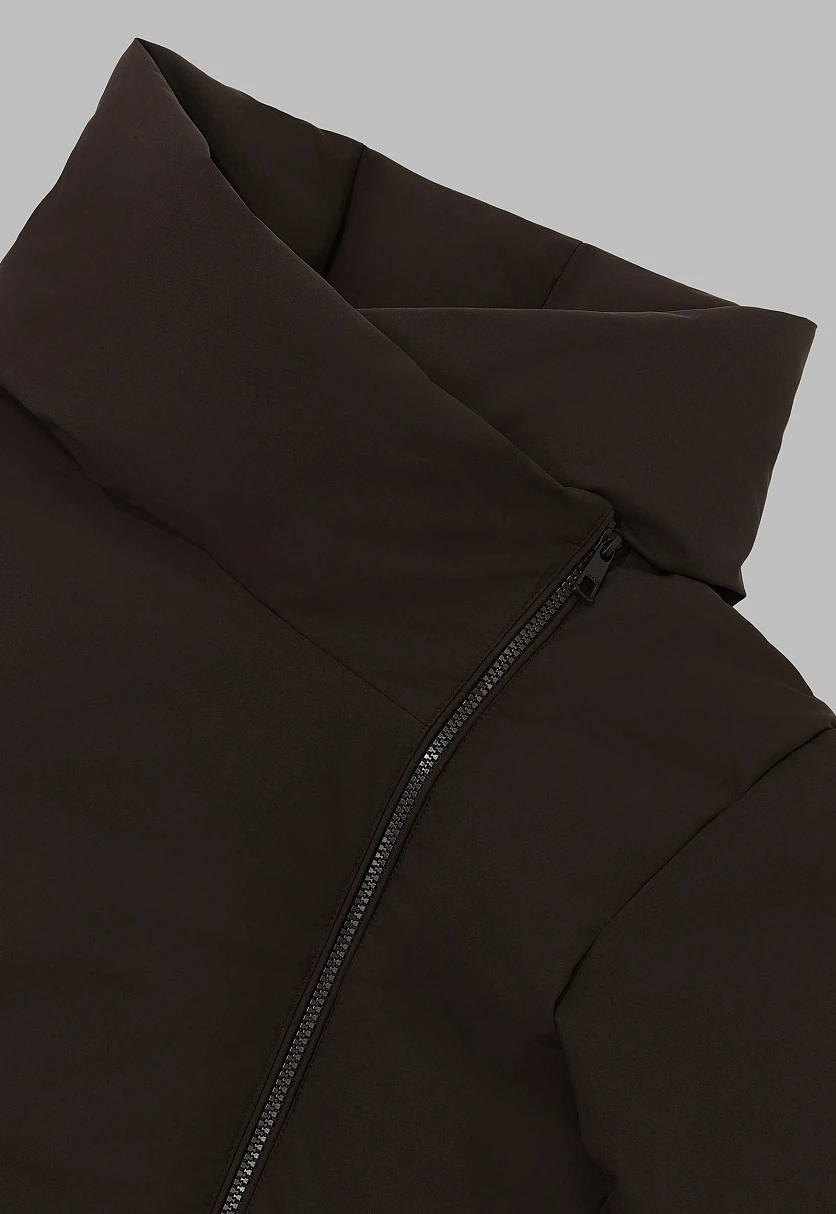 Длинный пуховик с натуральным пухом, Модель FWF11003, Фото №7