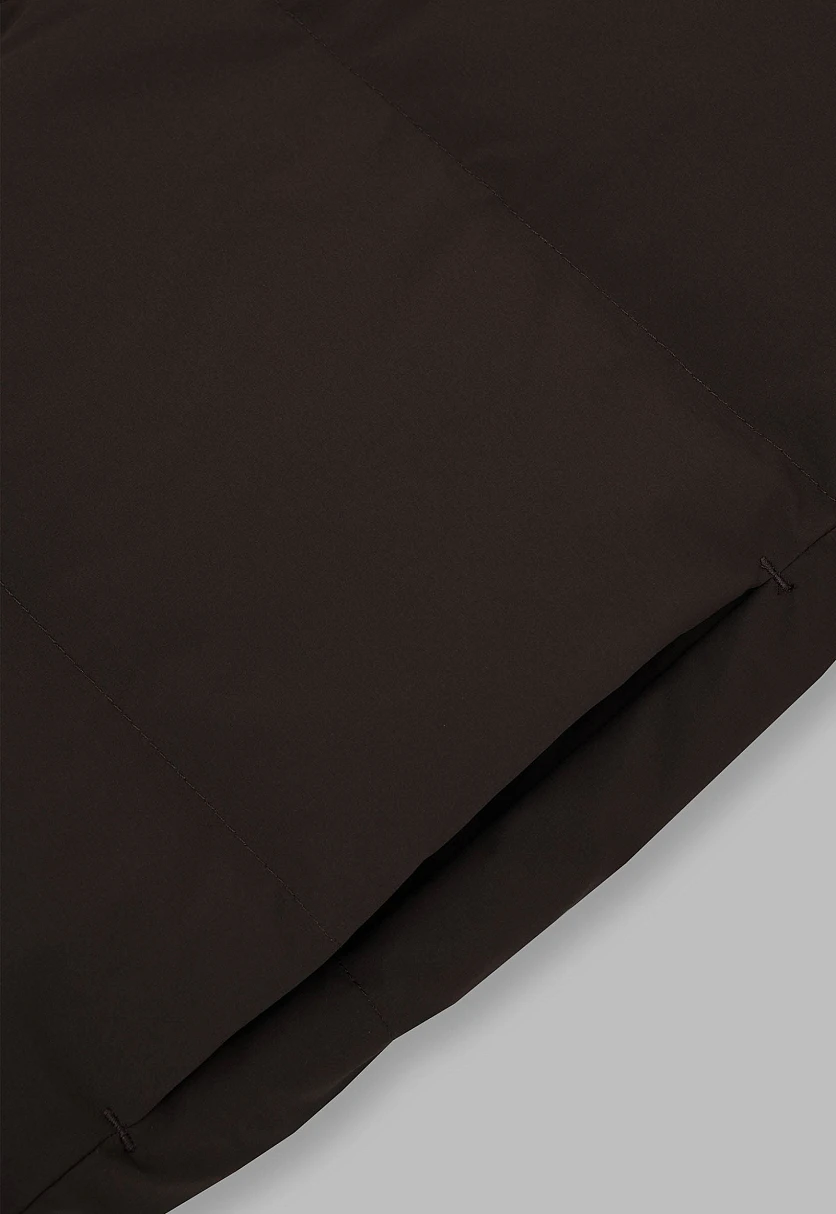 Пуховик с натуральным пухом и меховым воротником, Модель FWF11080, Фото №8