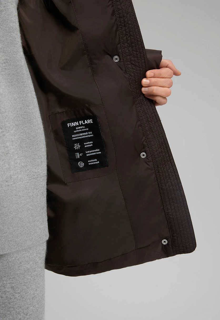 Стеганая куртка приталенного кроя, Модель FWF11081, Фото №5