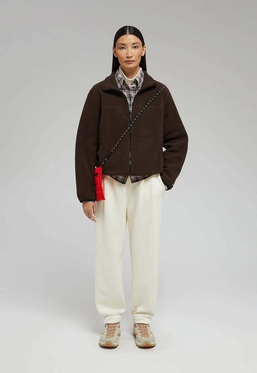 Свободная куртка из шерпы