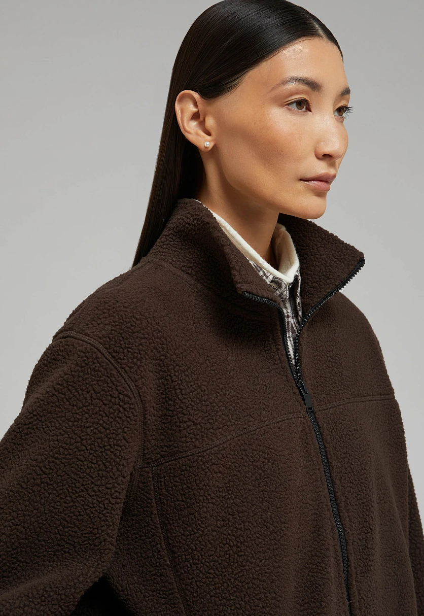 Флисовая куртка свободного кроя, Модель FWF11089, Фото №5