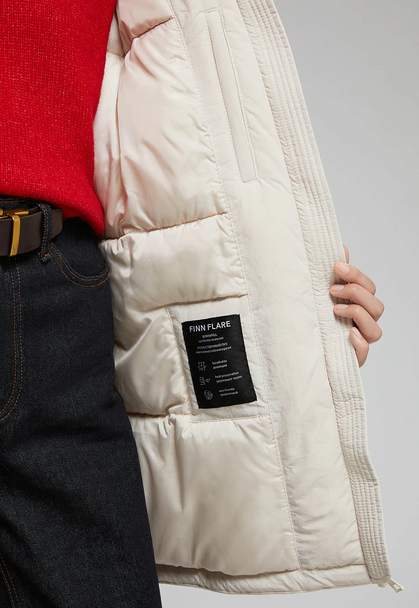 Утепленная куртка с капюшоном, Модель FWF11007, Фото №6