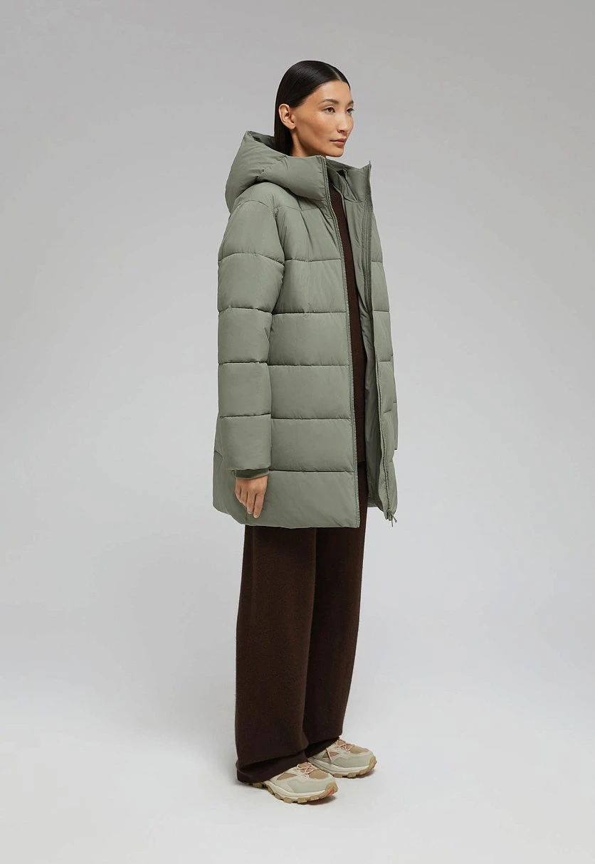 Утепленное полупальто с капюшоном, Модель FWF11091, Фото №2