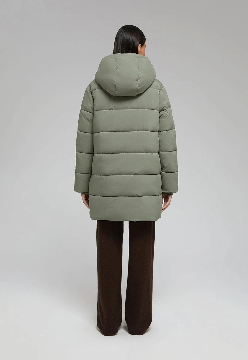 Утепленное полупальто с капюшоном, Модель FWF11091, Фото №3