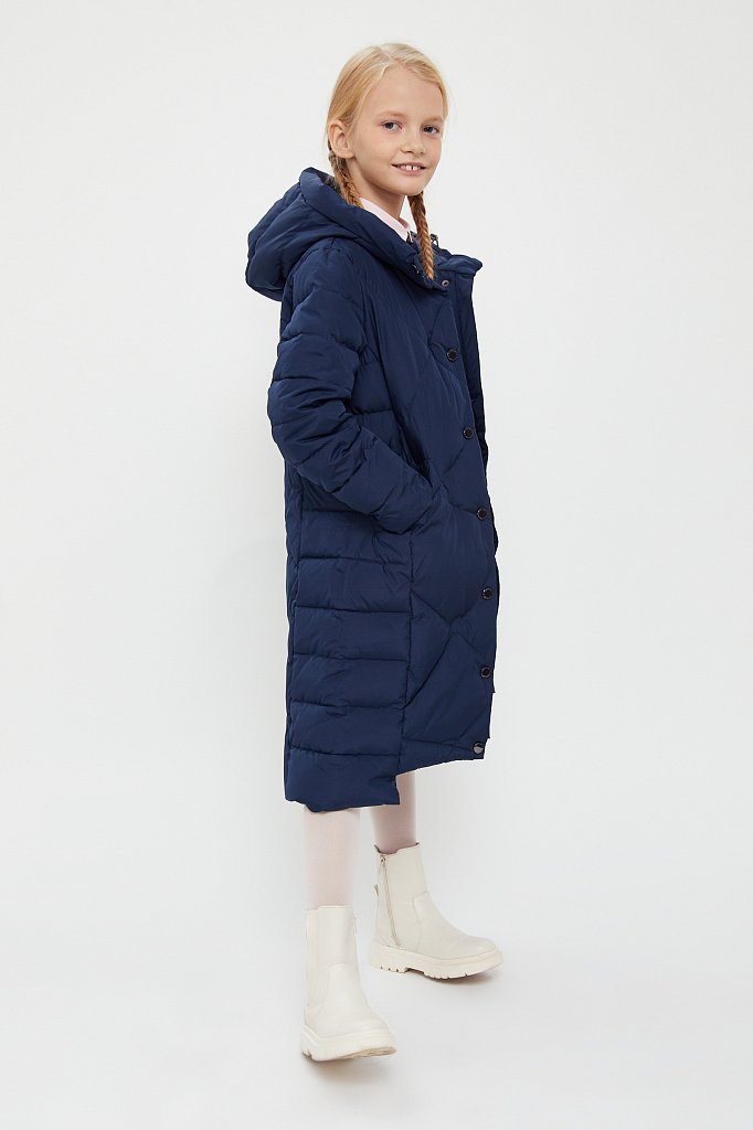Пальто для девочки, Модель KA20-71001, Фото №2