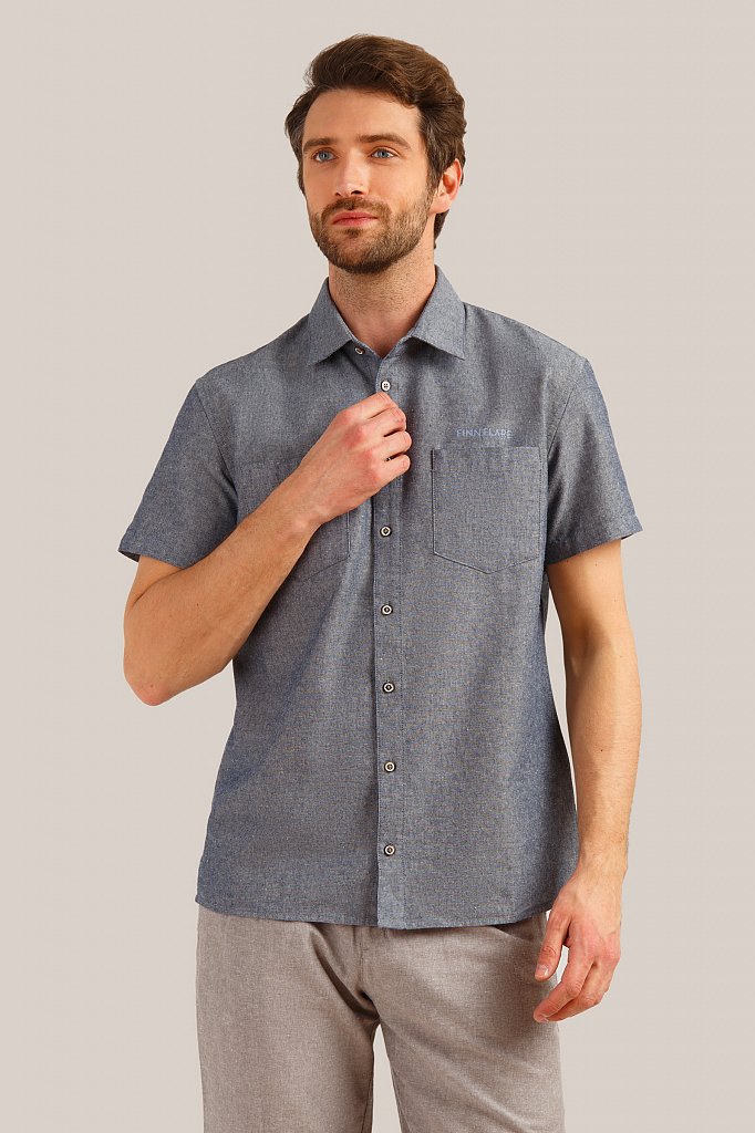 Рубашка мужская, Модель S19-22014, Фото №1