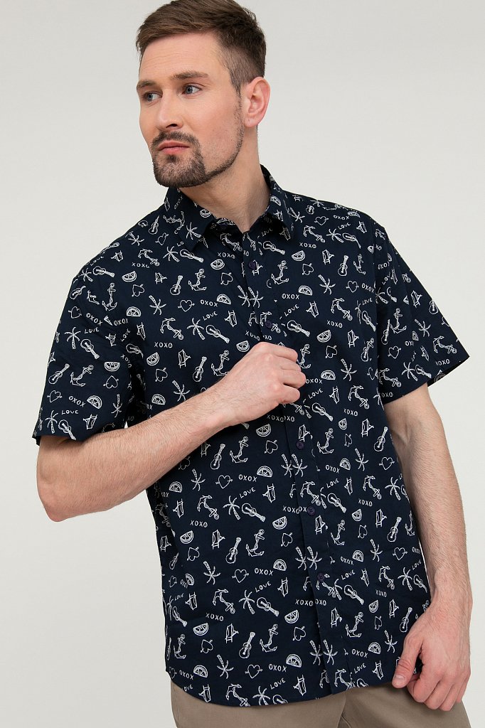 Рубашка мужская, Модель S20-24015, Фото №1