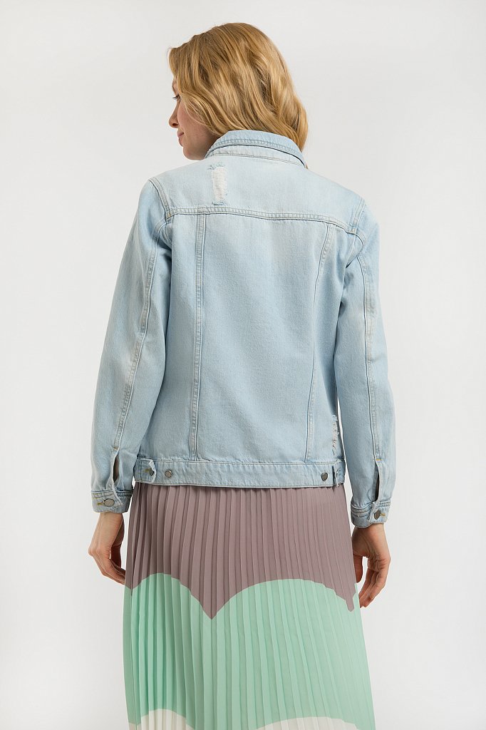 Куртка джинсовая женская, Модель S20-15004, Фото №4