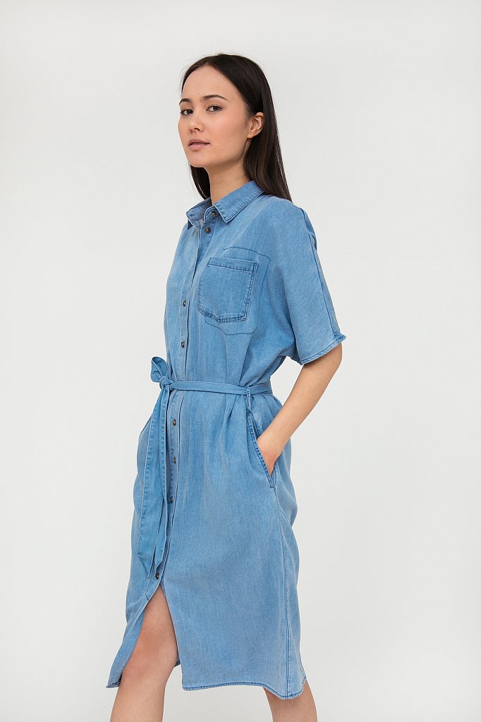 Платье джинсовое женское, Модель S20-15007, Фото №4