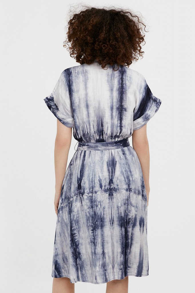 Платье из смесовой ткани, Модель S21-11023, Фото №4