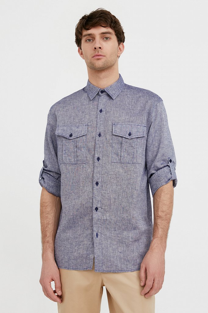 Рубашка мужская, Модель S21-21015, Фото №3