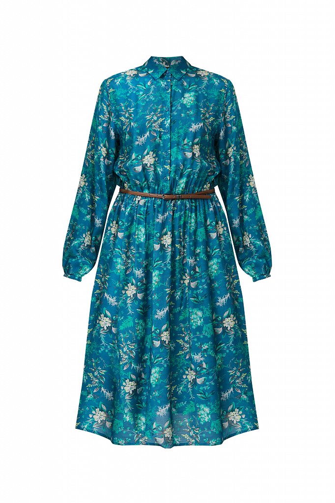 Платье миди с цветочным принтом, Модель S21-12014, Фото №7