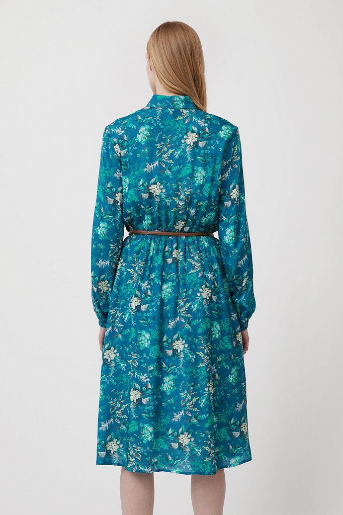Платье миди с цветочным принтом, Модель S21-12014, Фото №4
