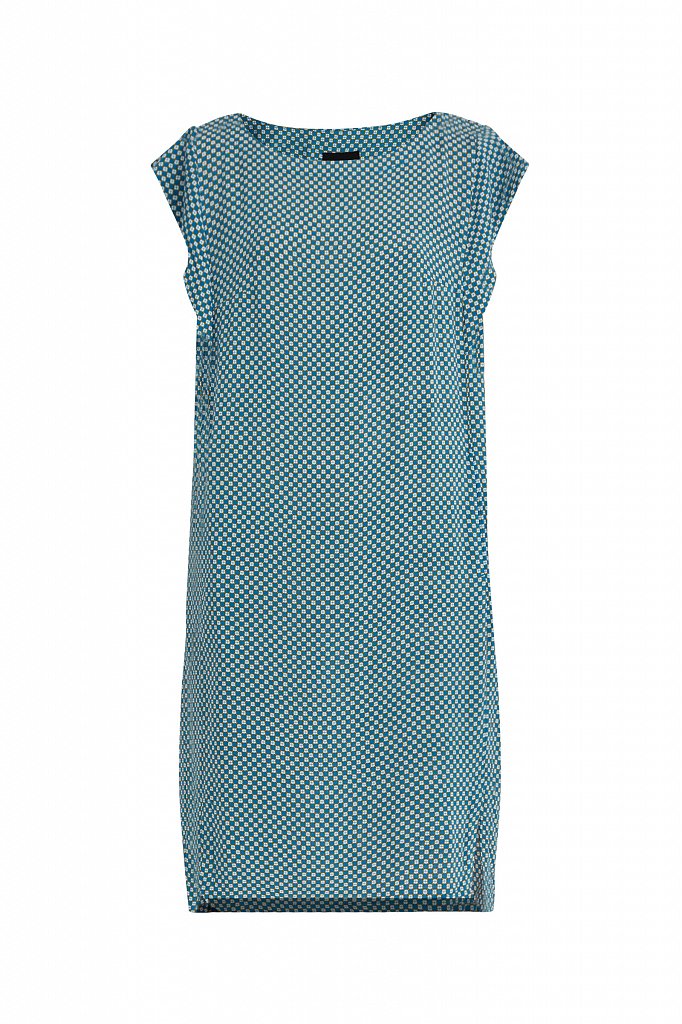 Платье из вискозы с геометричным принтом, Модель S21-14080, Фото №7