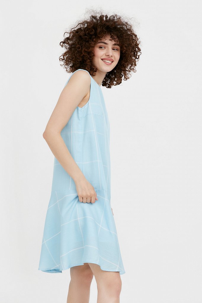 Платье с геометричным принтом, Модель S21-14049, Фото №3