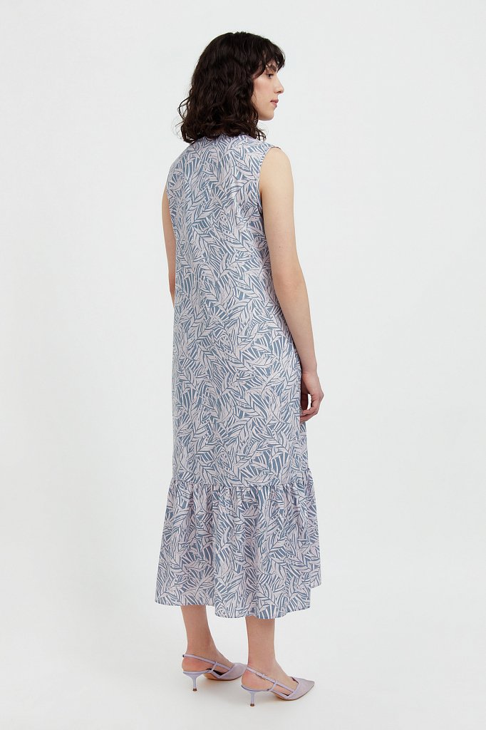 Платье-макси с растительным узором, Модель S21-14082, Фото №4