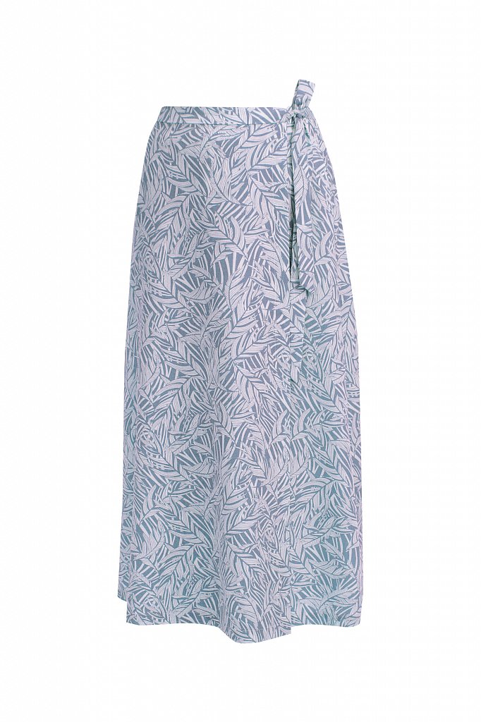 Принтованная юбка с запахом, Модель S21-14083, Фото №6