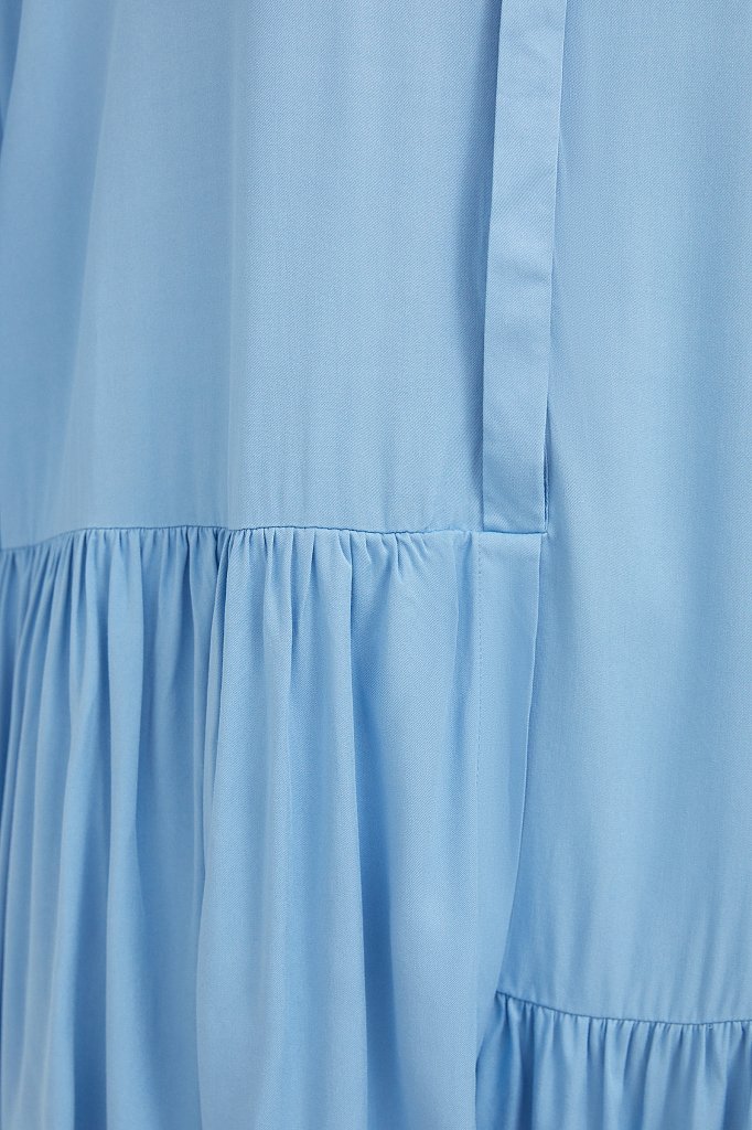 Свободное платье с асимметричными воланами, Модель S21-12023, Фото №5