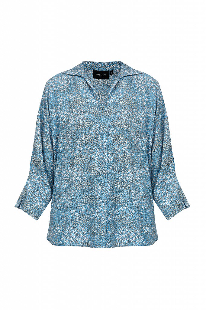 Блуза с цветочным узором, Модель S21-12098, Фото №7
