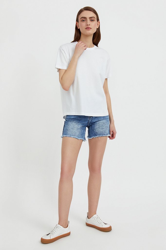 Шорты джинсовые женские, Модель S21-15011, Фото №1