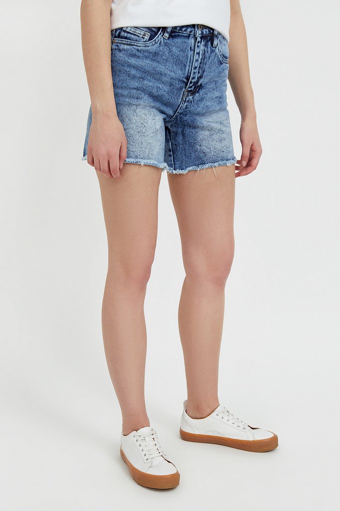 Шорты джинсовые женские, Модель S21-15011, Фото №3