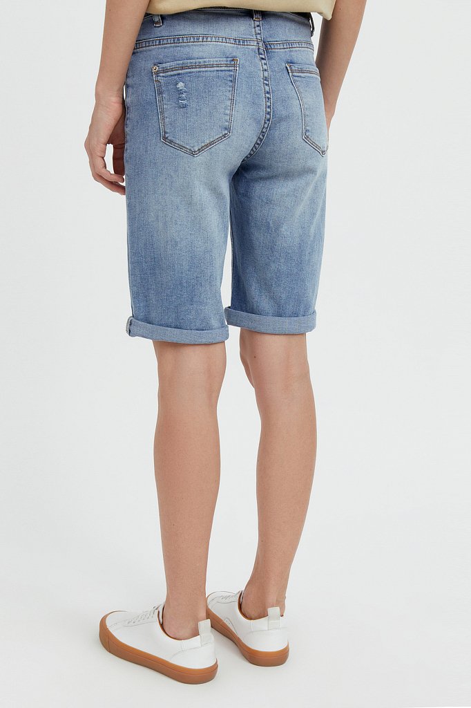 Шорты джинсовые женские, Модель S21-15018, Фото №4