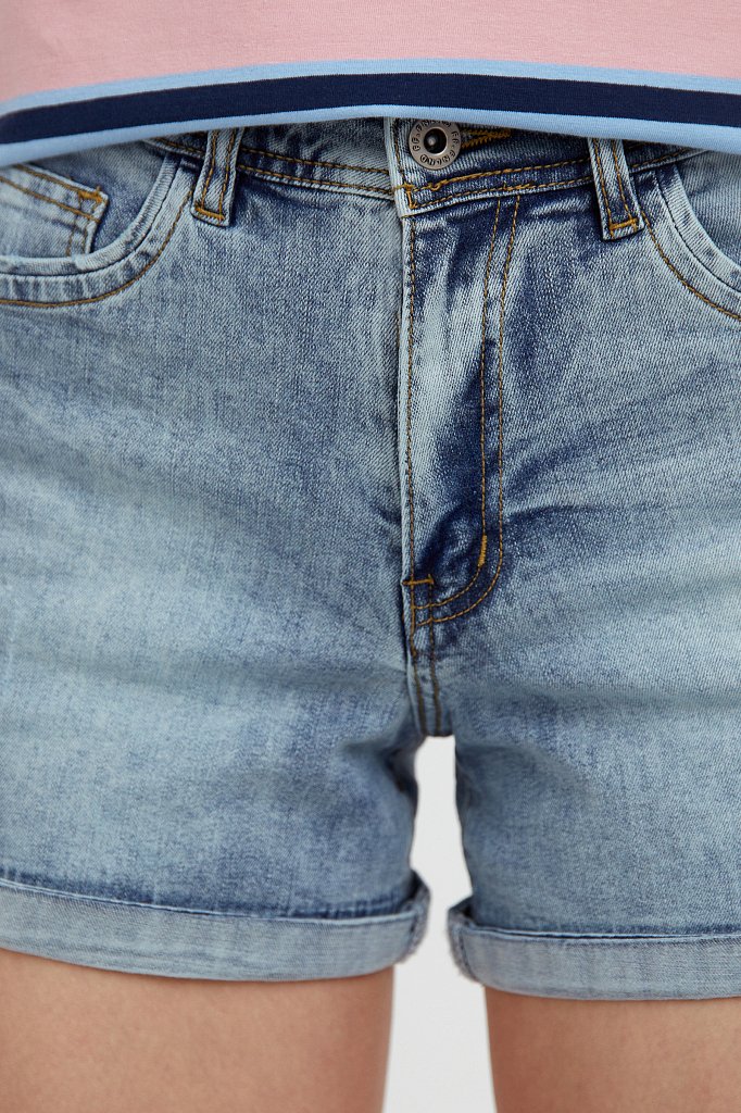 Шорты джинсовые женские, Модель S21-15012, Фото №5