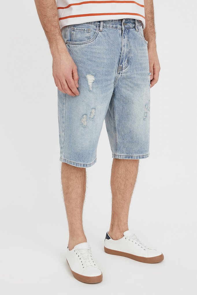 Шорты джинсовые мужские, Модель S21-25003, Фото №3